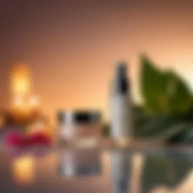 Tranquil Setting for Evening Skincare Rituals A tranquil setting for evening skincare rituals