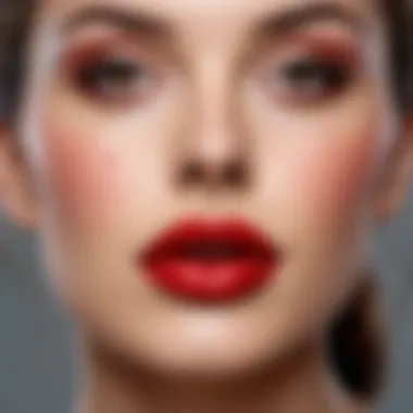 Potential causes of red spots on the lip Illustration of potential causes of lip spots
