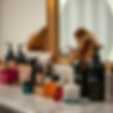 Discovering Anti-Frizz Solutions Effective anti-frizz hair products displayed on a vanity