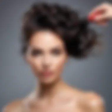 Effective Hair Detangling Techniques A professional applying a hair detangling product
