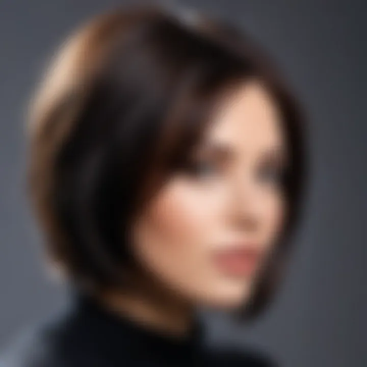 Seasonal trends with back-layered bob hairstyle adaptations