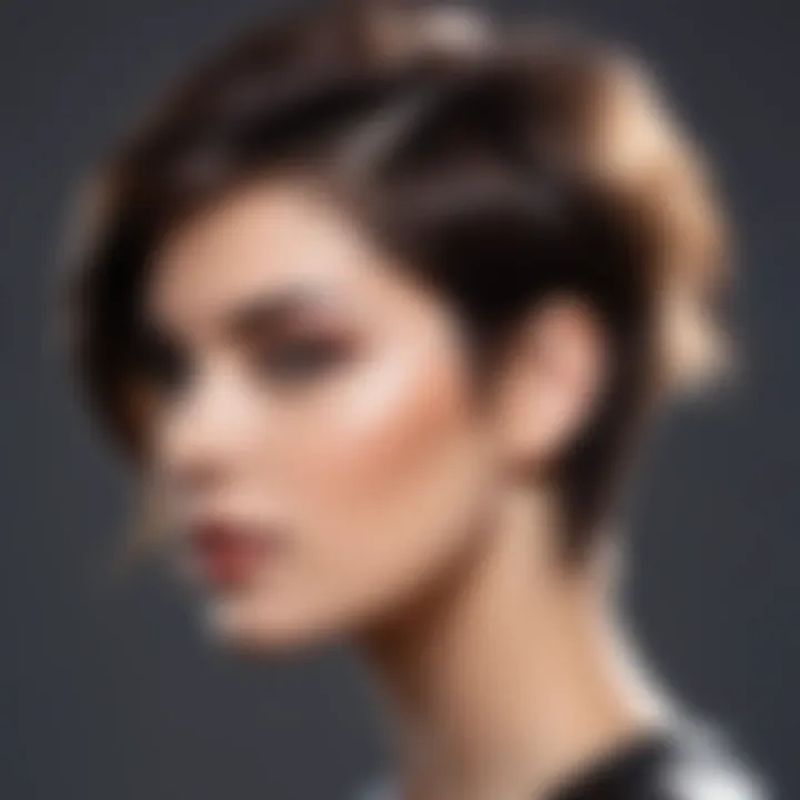 A unique asymmetrical cut that emphasizes texture and volume