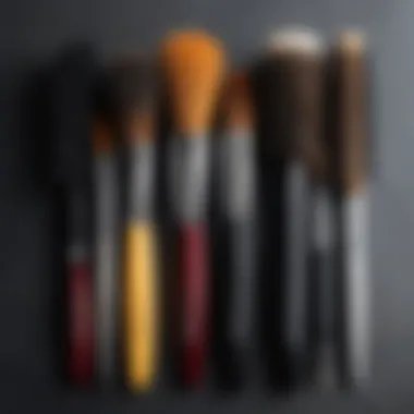 Comparison of different types of brushes used in grooming