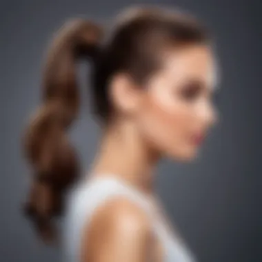 Elegant ponytail hairstyle showcasing timeless beauty