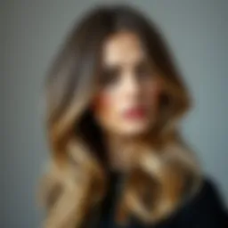 A stunning balayage technique showcasing gradient hair tones