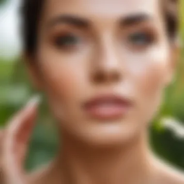 Application of Batık Kremi in a Natural Environment User applying Batık Kremi on their skin in a natural setting