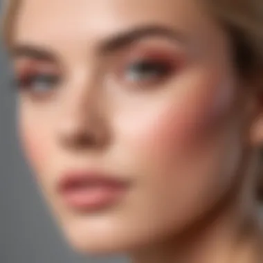 Application Technique for Blush Light Hair An artistic representation of the application technique for blush light hair color
