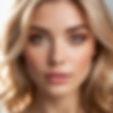Blush Light Hair in Natural Light A model showcasing the softness of blush light hair in natural sunlight
