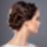 Elegant braid style for short hair