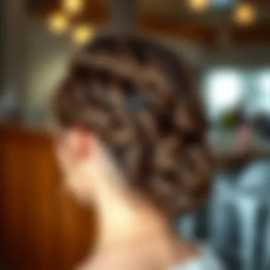 Elegant butterfly hairstyle showcasing intricate braiding techniques