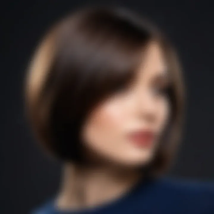 Chic straight layered bob perfect for formal occasions