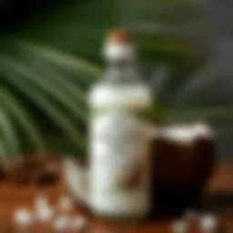 Nourishing coconut oil for hair care