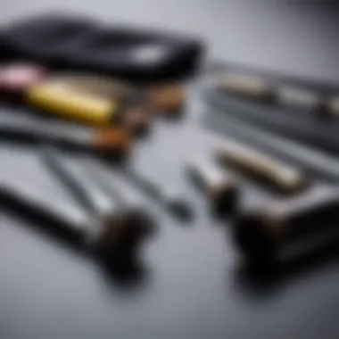 Essential Styling Tools A selection of tools used for creating at kuyruğu hairstyle.
