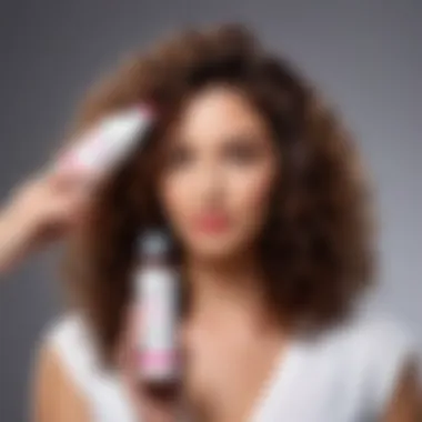 A selection of popular hair mousse products for curly hair