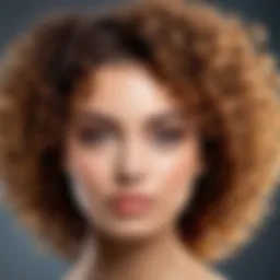 Curly hair texture showcasing the effects of mousse