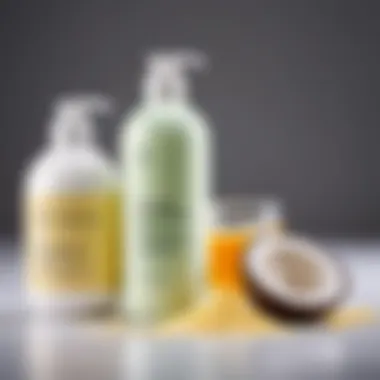 A graphic representation of common ingredients found in hair conditioners