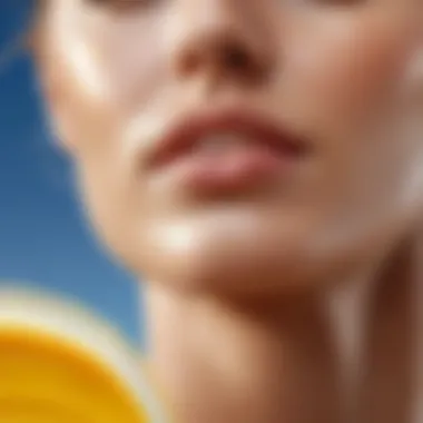 Ingredients and Their Effects on Moisture Schematic showing the interaction of ingredients in sunscreen with skin