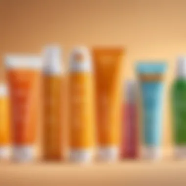 Exploring Different Sunscreen Types Illustration of varying sunscreen formulations