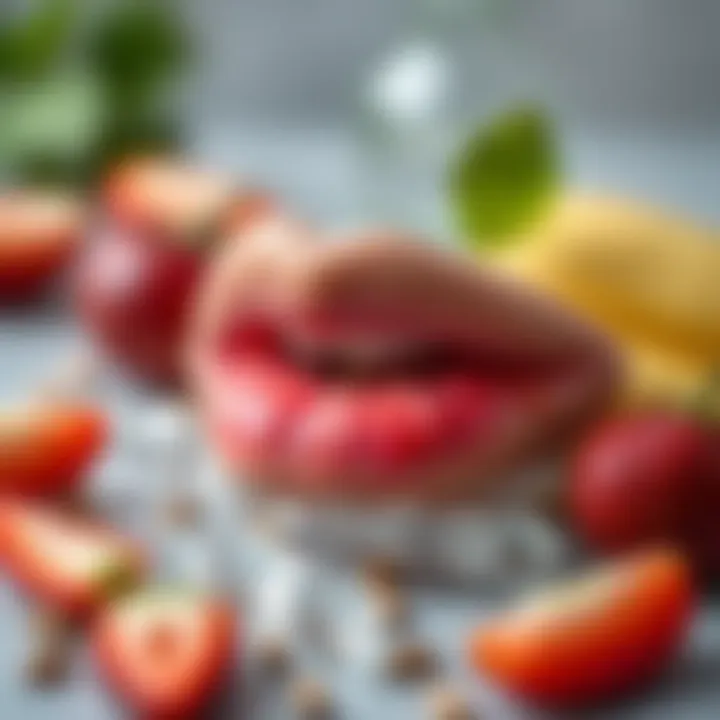 Healthy foods that contribute to lip hydration
