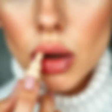Moisturizing for Lip Health Person applying moisturizing lip product