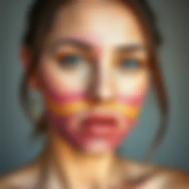 Hormonal Impact on Skin Layers Illustration of skin layers affected by hormonal changes