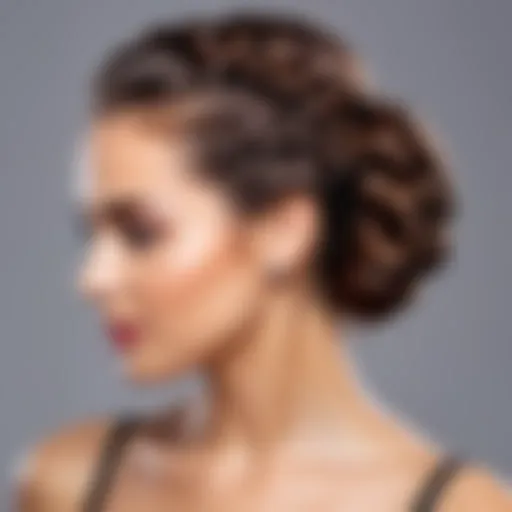 A stunning braided updo for festive occasions