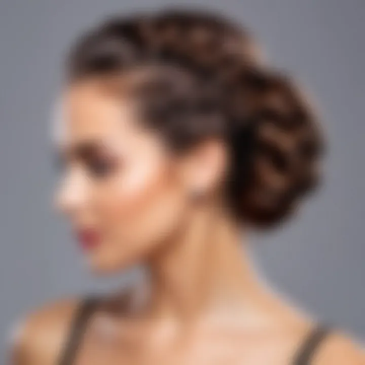 A stunning braided updo for festive occasions