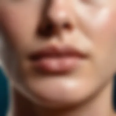 Close-up of Acne Treatment Cream Texture Texture of acne treatment cream