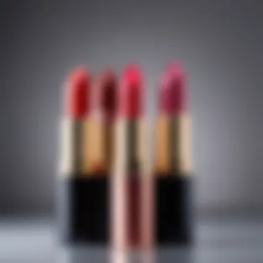 Warm vs. Cool Toned Lipsticks Side-by-side comparison of warm and cool toned lipsticks