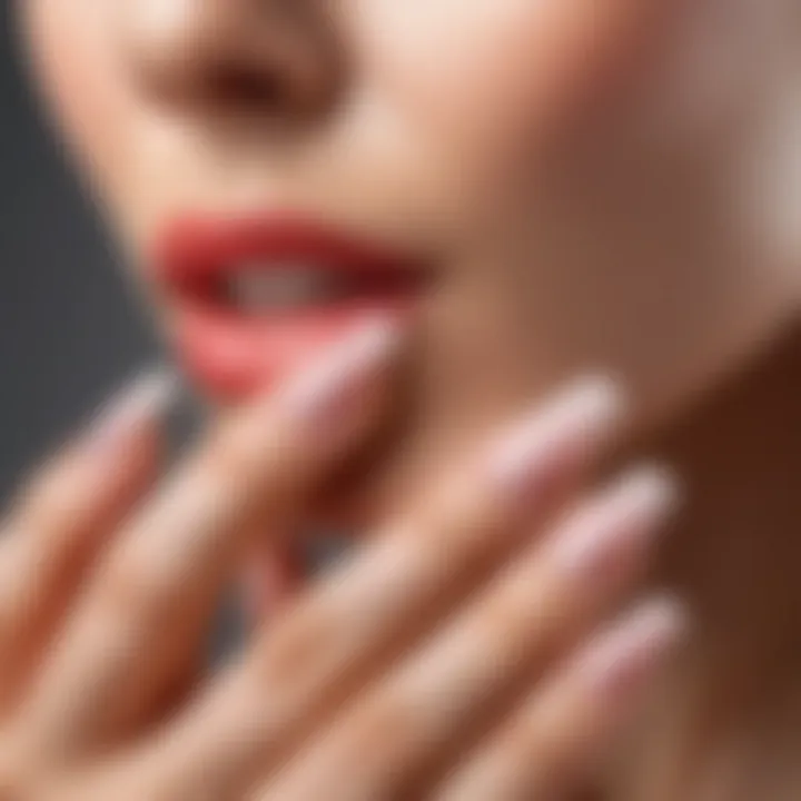 Aesthetic presentation of nails after dry manicure