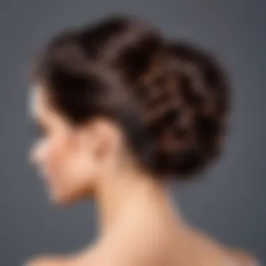 Chic updo hairstyle that is both practical and stylish