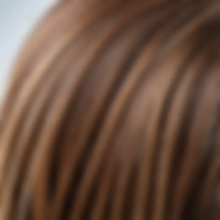 Close-up of hair strands to illustrate hair loss concerns