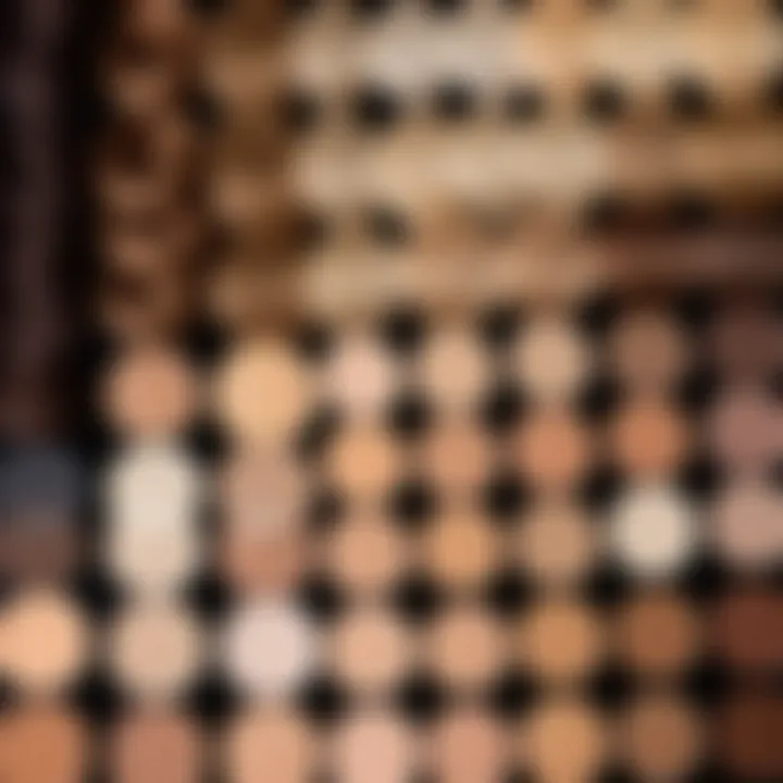 Different shades of bej sarisi hair color displayed on a color palette