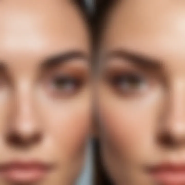 Comparison of different eyebrow shapes and their impact