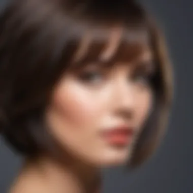 Chic layered bob suitable for various face shapes