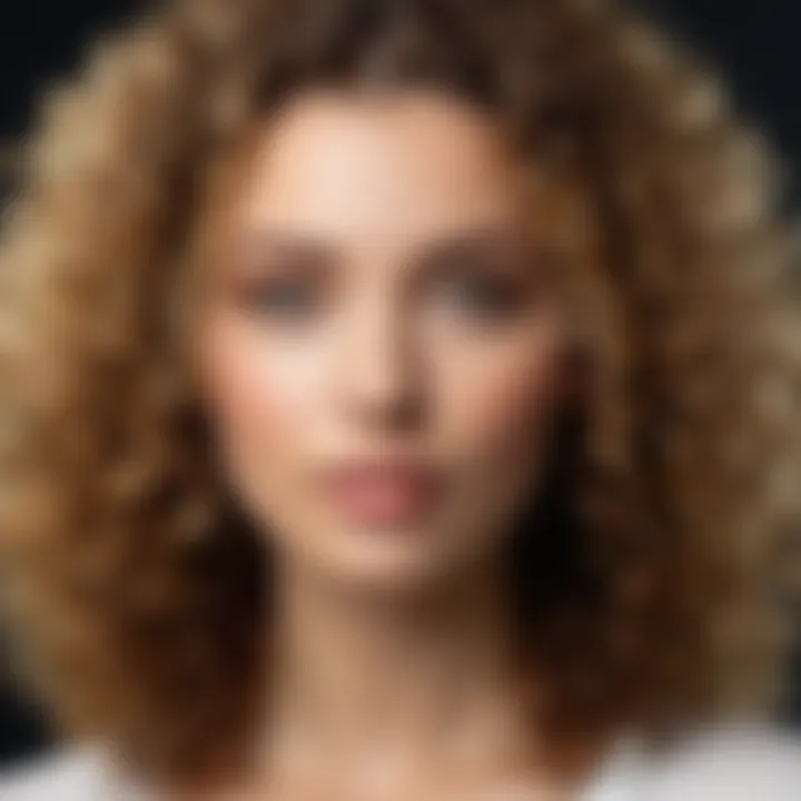 A creative display of different layered curly hairstyles for inspiration.