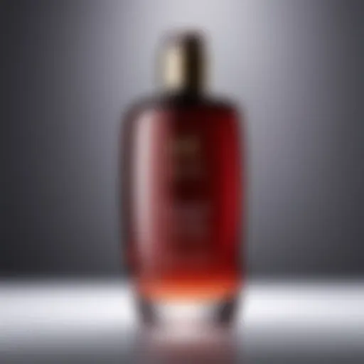 A luxurious bottle of a leading hair care product showcasing its elegant design.