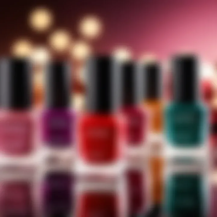 Nail polish colors reflecting seasonal trends