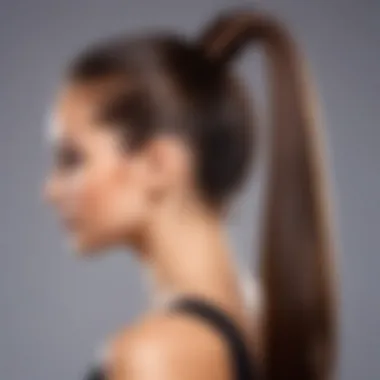 Chic ponytail hairstyle for a polished look