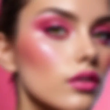 Stylish makeup looks featuring different pink tones