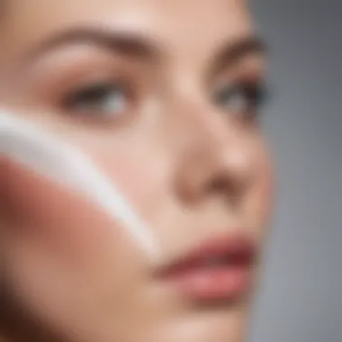 Highlighting with Precision Close-up of a white pencil highlighting facial features