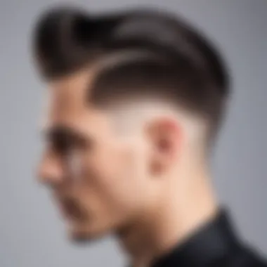 Sleek undercut hairstyle with a stylish finish