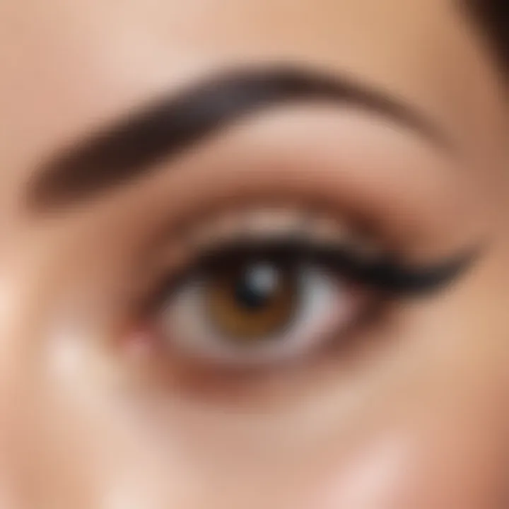 Illustration of common eyeliner application mistakes to avoid.