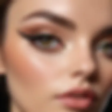 Cat-Eye Elegance Elegant cat-eye eyeliner technique showcased on a model.