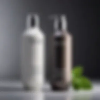 Luxurious Shampoo for Gray Hair Care A luxurious shampoo bottle designed for gray hair care