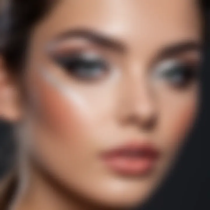 Highlighting techniques to accentuate features for evening wear