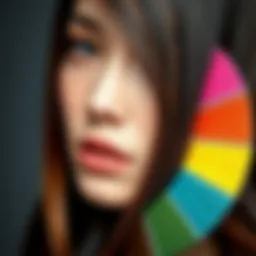 Color wheel showcasing complementary shades for hair color correction