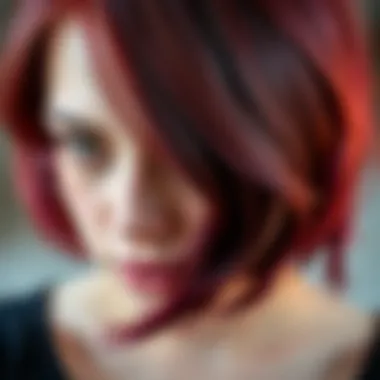 Hair dye application techniques for covering red tones