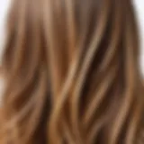 Close-up of split ends highlighting hair damage