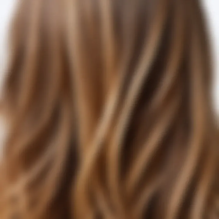 Close-up of split ends highlighting hair damage